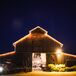 Rustic Barn Wedding, String Lights