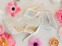 Bella Belle white lace comfortable wedding shoes