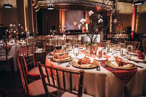 Cherry Blossom, Manzanita Tree and Chinese Lantern Centerpieces