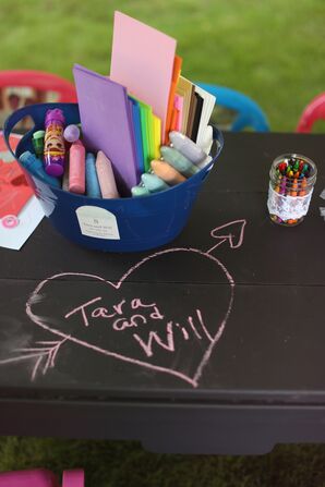 Chalkboard Table Games for Kids
