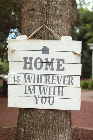 Rustic Hanging Wedding Sign