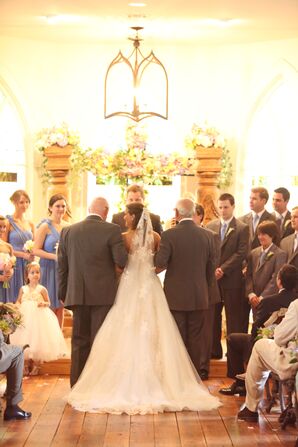Romantic Indoor Wedding Ceremony The Oaks