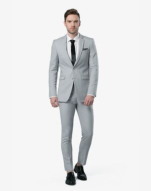 Menguin Light Gray Suit Gray Tuxedo