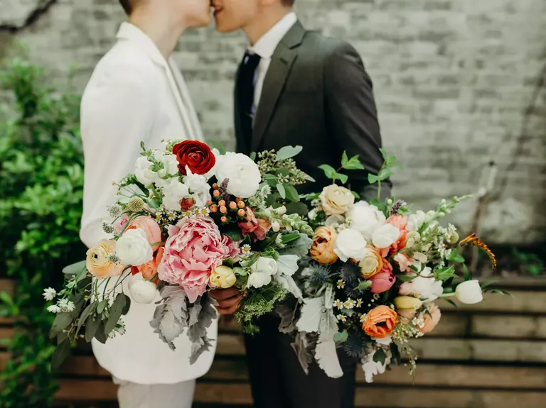 Majestic Mixed Greenery Wildflower Bouquets