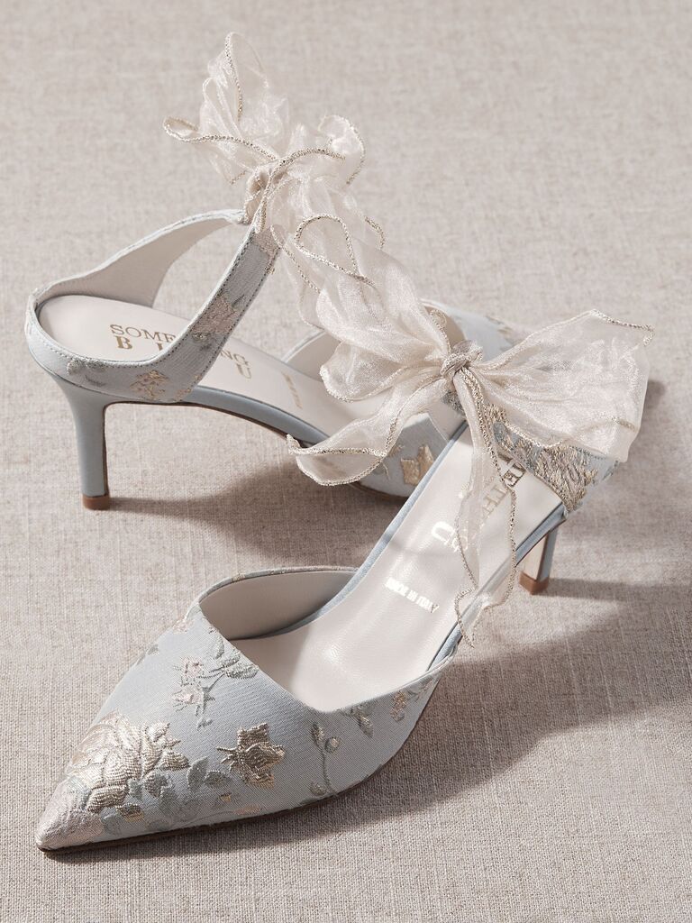 Blue Soled Wedding Shoes