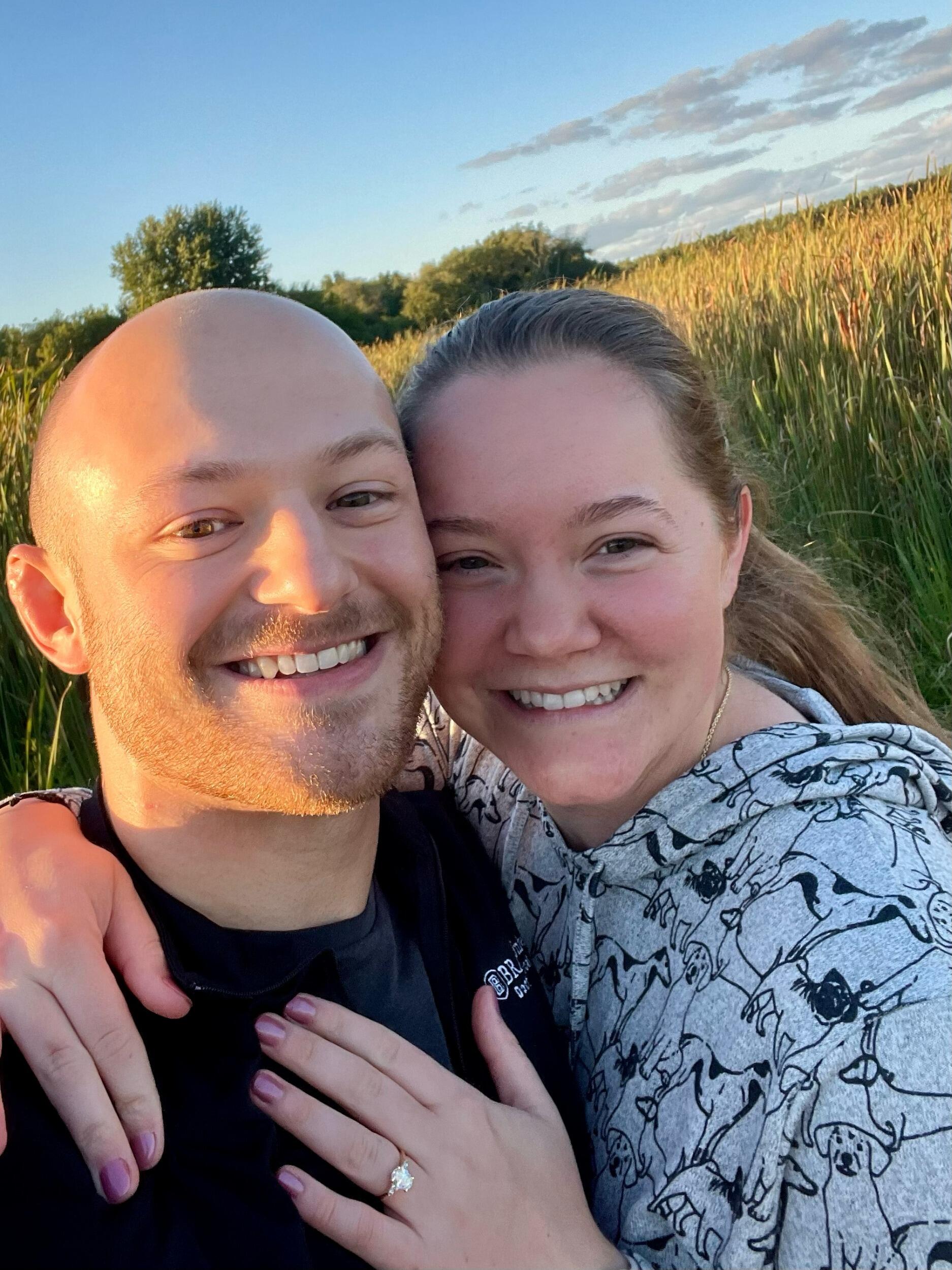 Celebrating the engagement!