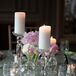 White Candle Table Decor