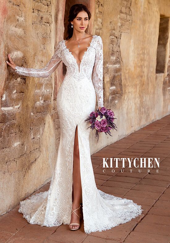 KITTYCHEN Couture FRANCES, K1946 Sheath Wedding Dress - 1