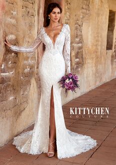 KITTYCHEN Couture FRANCES, K1946 Sheath Wedding Dress