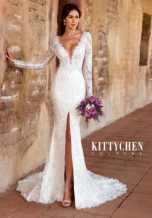 KITTYCHEN Couture FRANCES, K1946 Sheath Wedding Dress