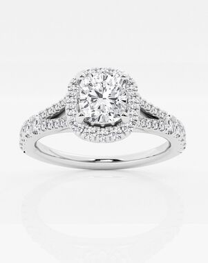 Grown Brilliance Cushion Cut Engagement Ring
