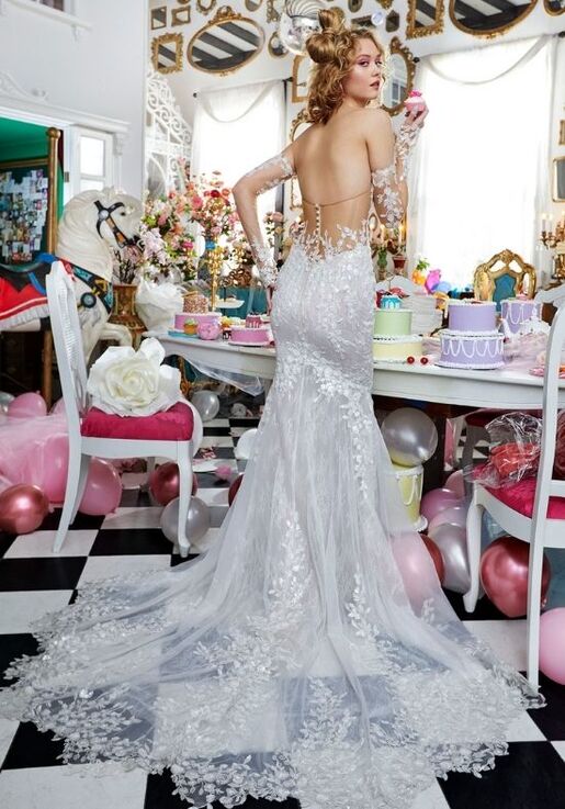 INES DI SANTO Spring 2023 - Yvette Trumpet Wedding Dress - 2