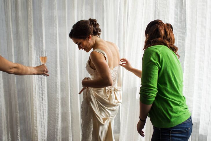 The Bride Getting Ready