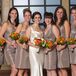 Bridal Party in Taupe Dresses