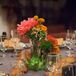 Centerpiece with Succulents and Peonies