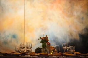 Reception Tables with Artwork