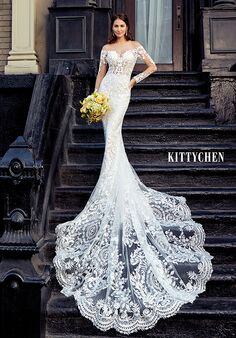 KITTYCHEN GEORGETTA H1854 Sheath Wedding Dress