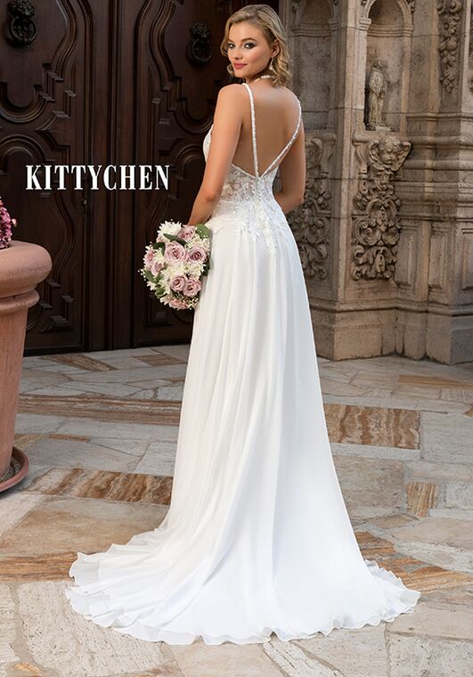 KITTYCHEN TRINA, H2056 Sheath Wedding Dress - 3