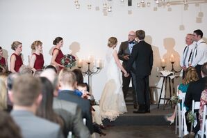 Wedding Ceremony at Christman Manor in Oskaloosa, Kansas