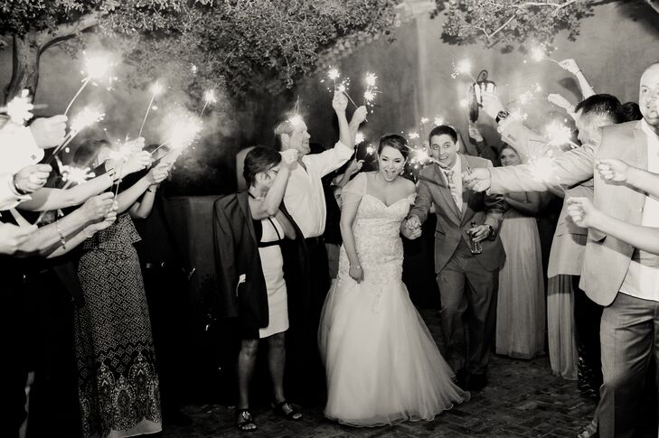 Embellished Fit-and-Flare Wedding Dress