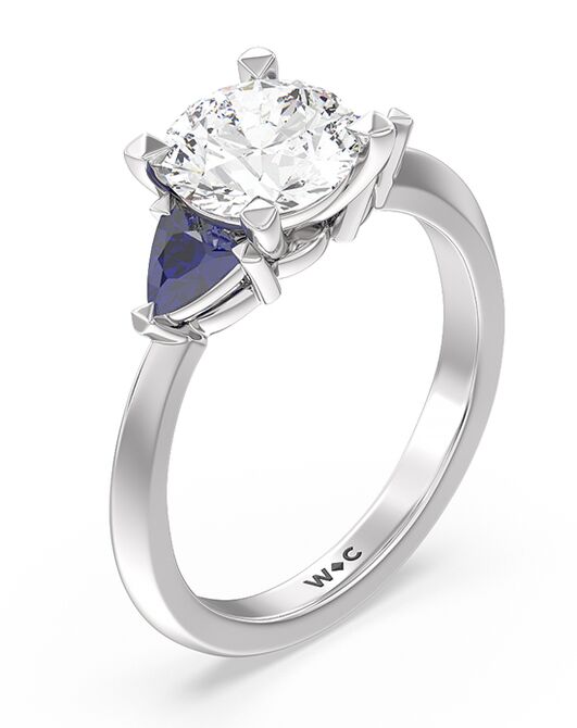 With Clarity Unique Princess, Cushion, Round, Oval Cut Engagement Ring - 2