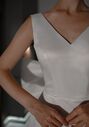 Olivia Bottega Short Satin Wedding Dress Tofa with Huge Bow A-Line Wedding Dress - thumbnail - 5