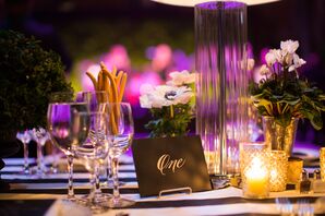 Black and White Calligraphy Table Numbers
