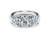 three stone engagement ring