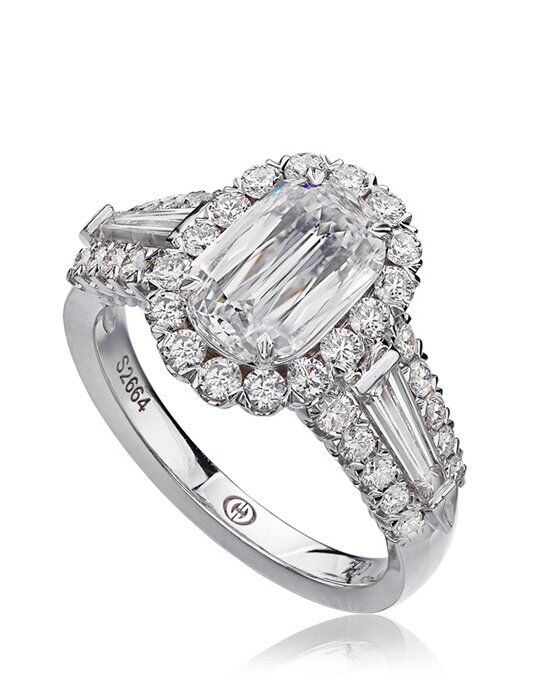 Christopher Designs Classic Emerald Cut Engagement Ring - 1