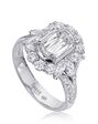 Christopher Designs Glamorous Emerald, Oval Cut Engagement Ring - thumbnail - 1