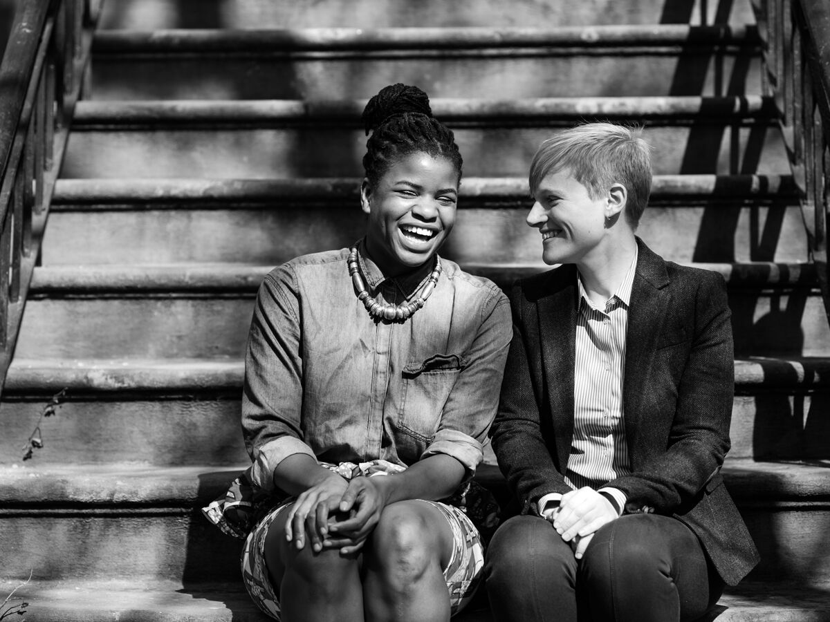 LGBTQ+ couple engagement session 
