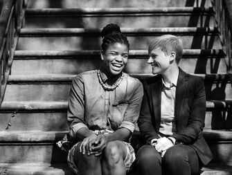 LGBTQ+ couple engagement session 