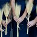 Nontraditional Wheat Groomsmaid Bouquets