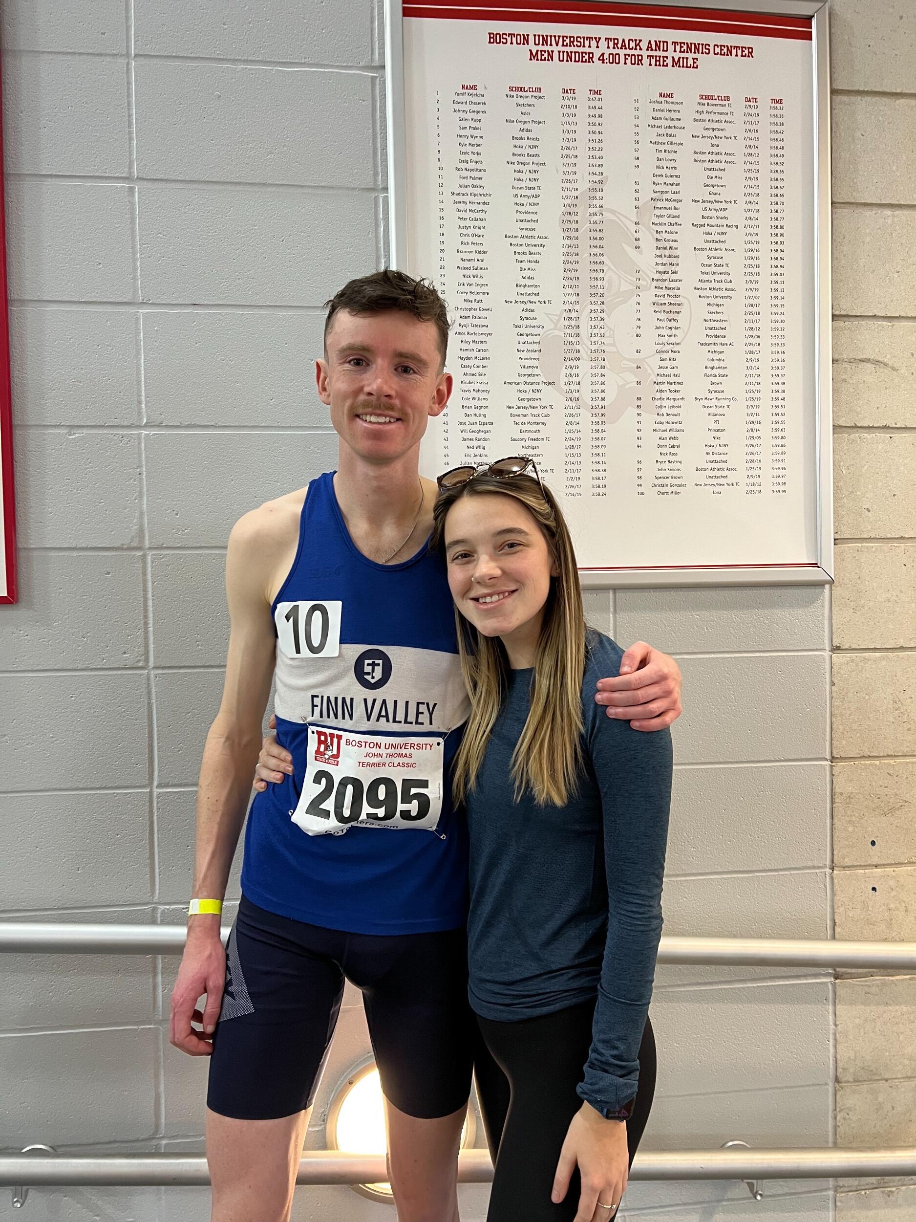 BOSTON 2023: Oisín breaks the 4 minute mile barrier for the first time, but it definitely was not his last!