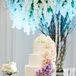 Buttercream Wedding Cake with Cascading Flowers