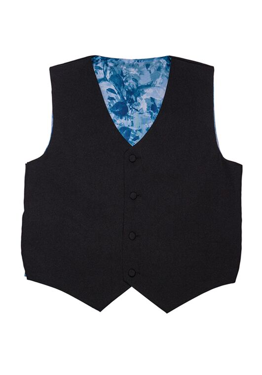 Little Tuxedos "Mason" Kids Black Suit (5-Piece Set) Flower Girl Dress and Ring Bearer Outfit - 7