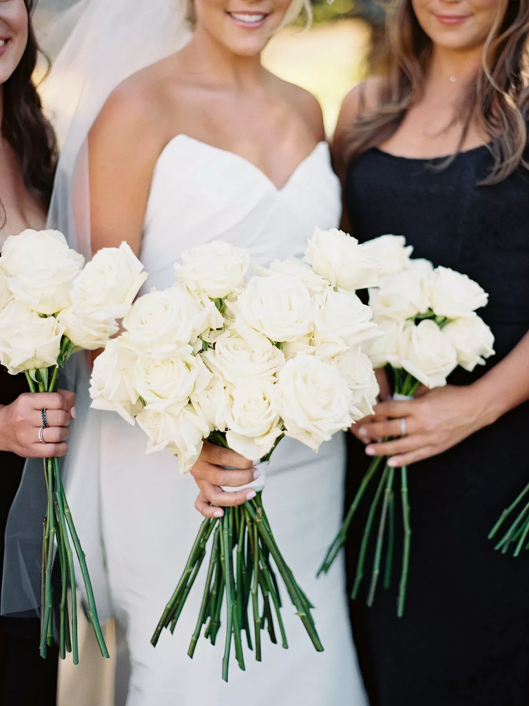 White rose bouquet for your Beauty and the Beast wedding