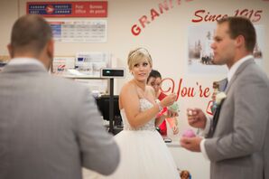 Wedding Party Ice Cream Shop Visit