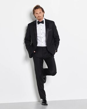 The Black Tux Notch Lapel Tuxedo Black Tuxedo