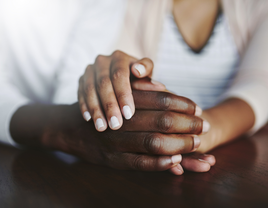 couple holding hands