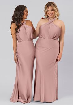 Kennedy Blue Zara Halter Bridesmaid Dress