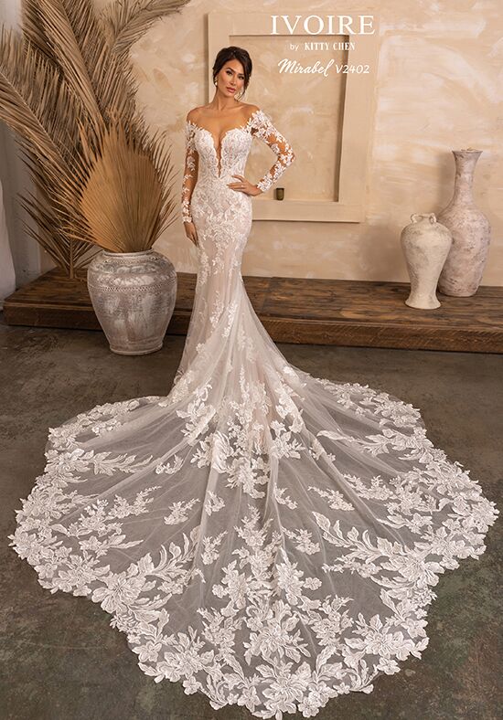 IVOIRE by KITTY CHEN MIRABEL, V2402 Fit-and-Flare Wedding Dress - 1