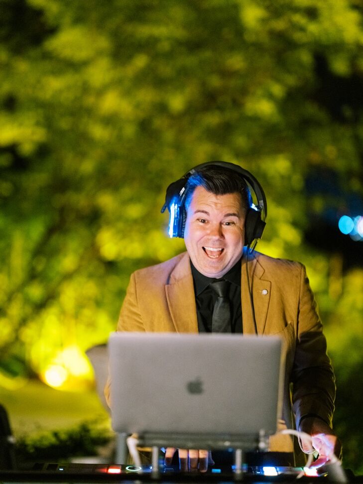 Close-Up Shot of DJ Performing at Wedding Reception in San Miguel de Allende, Mexico