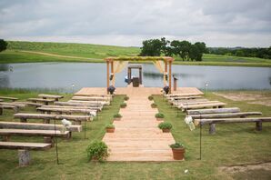 DIY Cedarwood Ceremony Benches