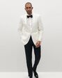 Suit Shop Men's Ivory White Shawl Lapel Tuxedo Tuxedo - thumbnail - 1