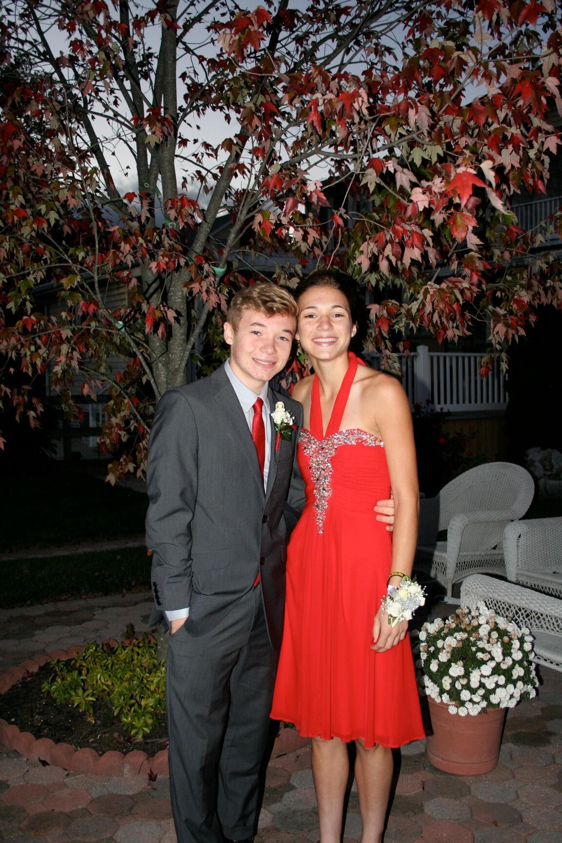 Sophomore year homecoming! Noah was too shy to ask me freshman year so this was the first year we went together ;)