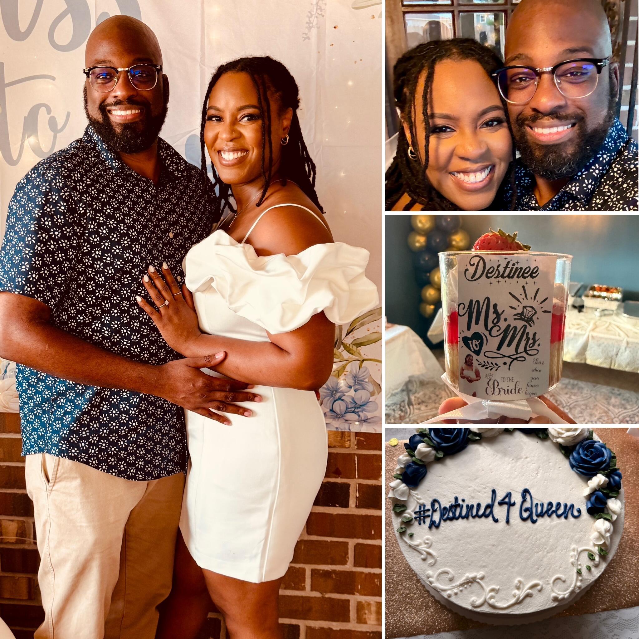 The day Destinee was showered with love! Our day is right around the corner! 56 days.