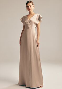 AW Bridal AW Rana Dress V-Neck Bridesmaid Dress