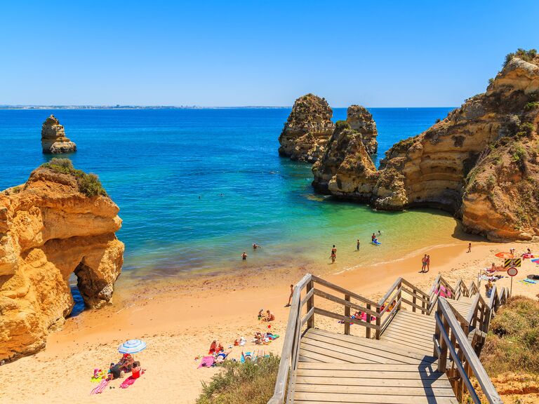 praia do camilo beach portugal