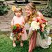 Pink Flower Girl Dress, Lush Bouquet